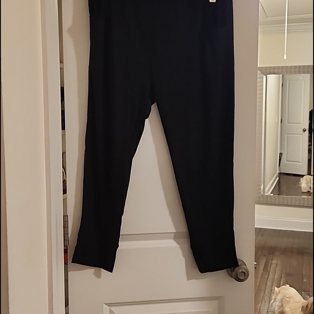 Black loose lounge pants